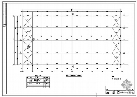 平屋面结构图画法资料下载-某交接大厅屋面结构图