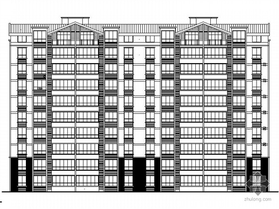 海棠湾九号施工图资料下载-[太仓]某九层住宅楼建筑施工图（23号楼）