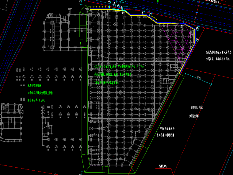结构设计降水施工图资料下载-新城第三小学基坑围护施工图