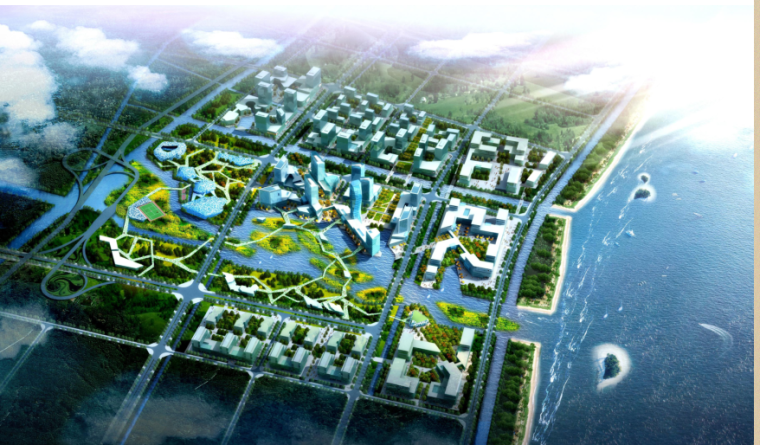 温州大学图书馆资料下载-温州经开区民科基地中心区概念性城市设计