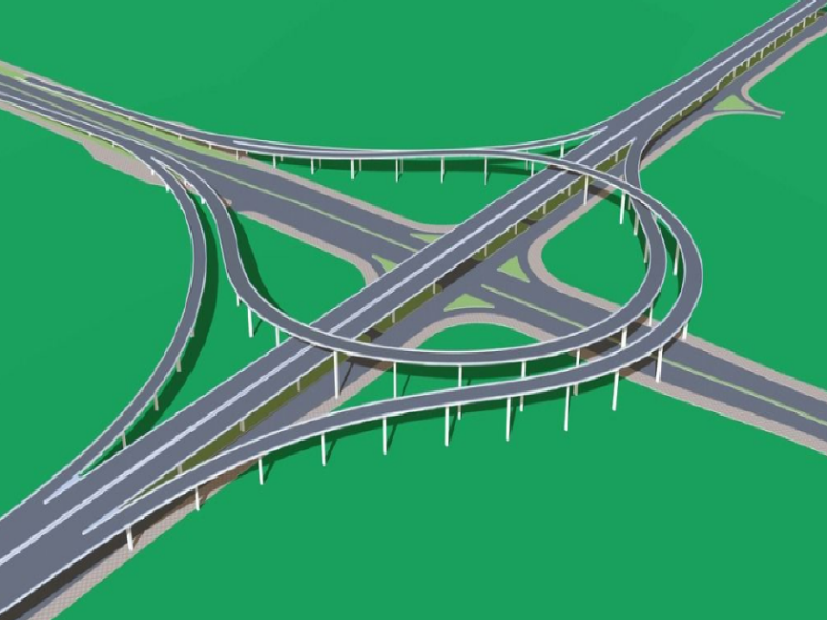 双喇叭立交设计资料下载-高速公路互通立交土建工程施工施工组织设计(134页)