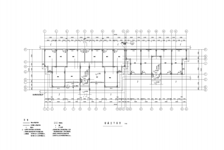 建筑物图纸-储藏室平面图