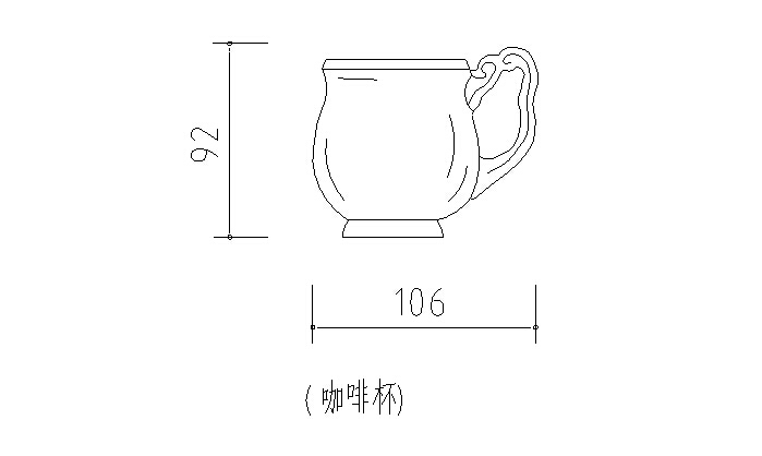 CAD室内设计施工图常用图块之厨房-厨房厨具图块（5）