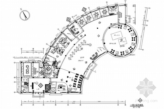地产商业图效果图资料下载-[南昌]大型房地产开发公司售楼处大厅装修图（含效果图）