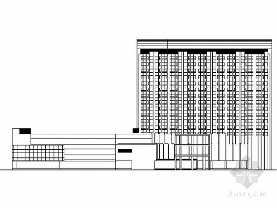 高层商务酒店设计案例文本资料下载-[上海]现代风格高层商务酒店设计方案图