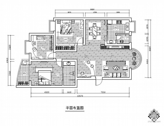 湖南装修投标资料下载-[湖南]三居室装修图