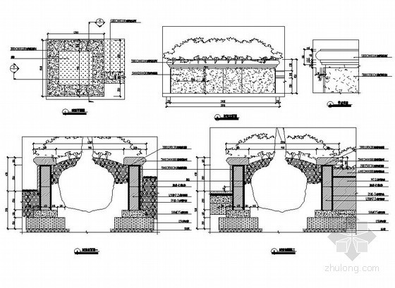 方形花池cad资料下载-方形树池施工做法
