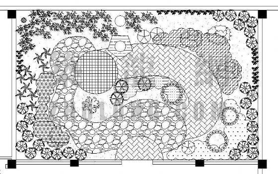 浙江屋顶花园设计图资料下载-长沙某新区二栋屋顶花园设计图