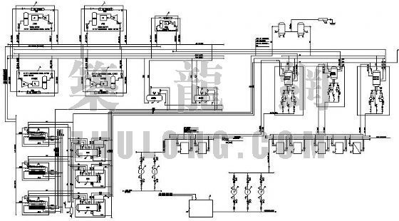 食品厂建筑图纸资料下载-某食品厂氨冷原理图