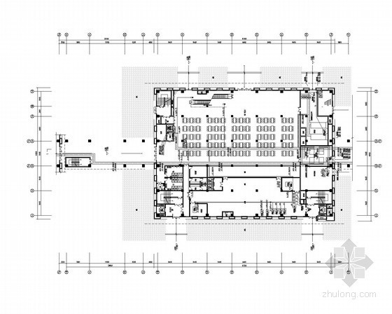 [安徽]某职工餐厅强弱电全套施工图纸（甲级设计院）-一层动力平面图 