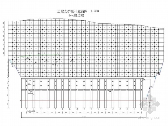 建筑边坡排桩支护设计资料下载-[贵州]30米岩石边坡抗滑桩加格构梁加锚索支护施工图（含计算书）