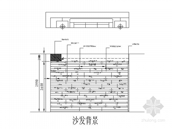 [潮州]时尚现代风格三居室装修施工图（含效果图） 立面图