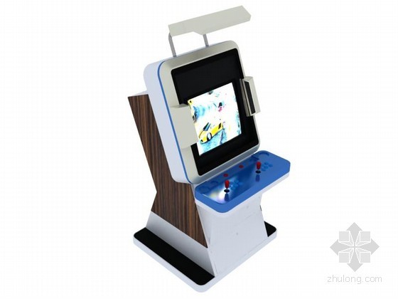 儿童游戏器械模型资料下载-台式游戏机3D模型下载