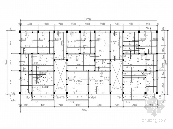 地下储藏室分区图资料下载-地下一层储藏室，地上六层砖混住宅结构施工图