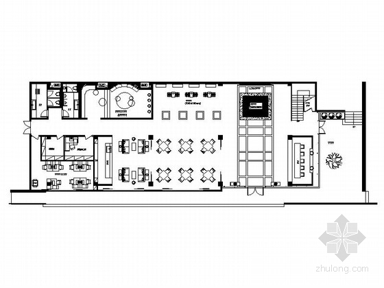 CAD高低压成套电气符号资料下载-[浙江]某花园小区售楼处室内装修施工图
