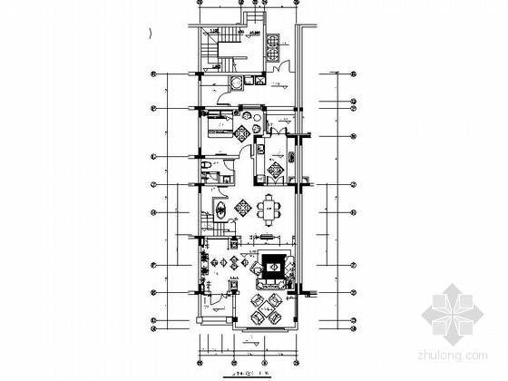 纯别墅设计案例资料下载-[上海]高档纯别墅区联排两层混搭风格别墅设计装修图（含效果）
