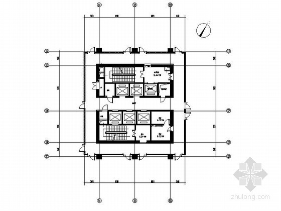 办公建筑电梯厅资料下载-办公楼走廊及电梯厅装修图（含效果）