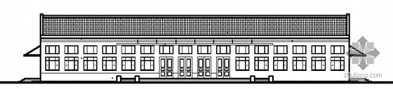 一层小学食堂施工图资料下载-[富县]某学生食堂建筑施工图