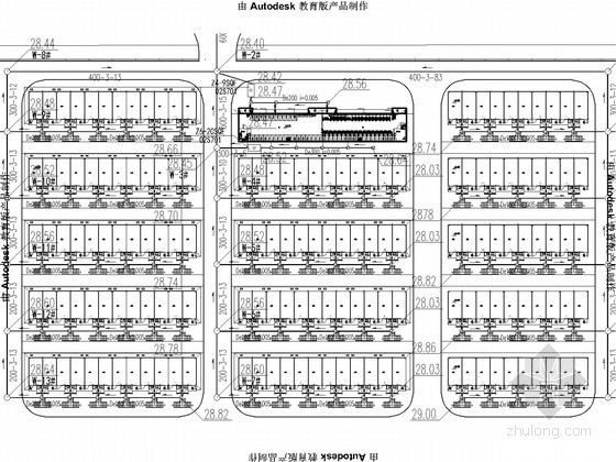 [安徽]临时安置房给排水消防施工图-污水总平面图 