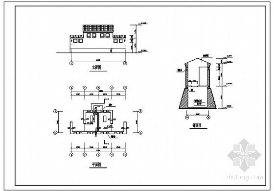 轻钢结构公共厕所设计资料下载-某公共厕所结构设计图