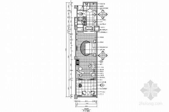 房建图下载资料下载-豪华客房CAD详图下载