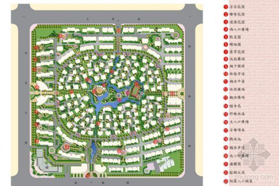居住小区平面图手绘图资料下载-上海花园小区景观设计全套