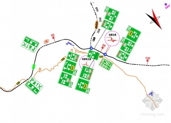 交通道路标线施工资料下载-[湖北]高速公路交通安全设施施工图303张（标志标线护栏防眩防护）