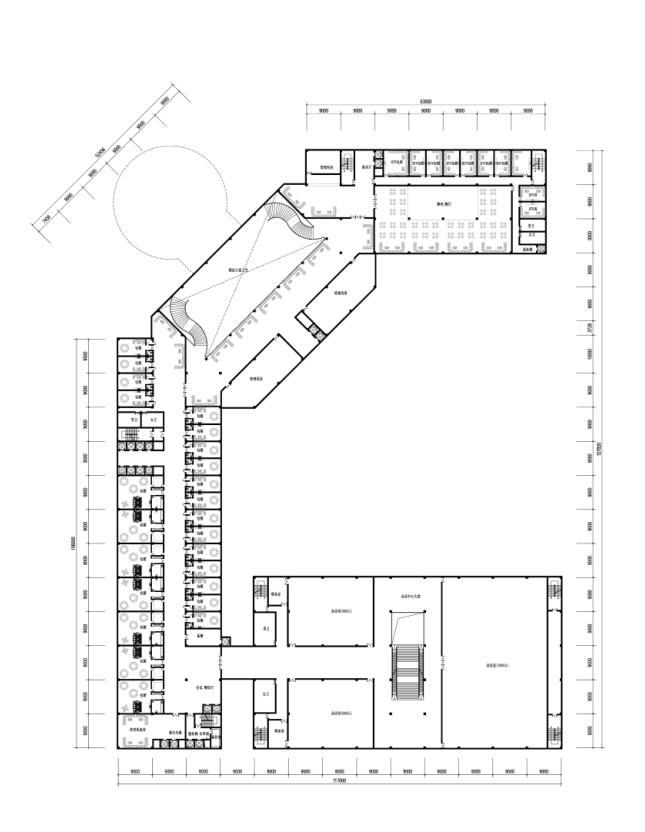 [广西]简欧风格高端型养生居所建筑设计方案文本-简欧风格高端型养生居所建筑平面图