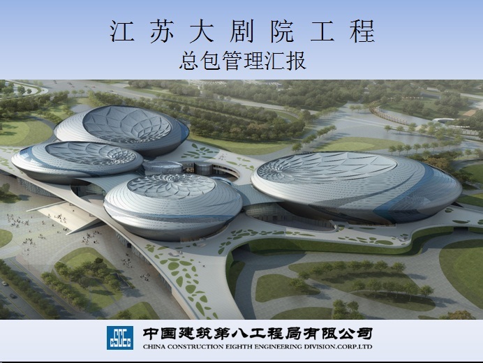 江苏大剧院方案文本资料下载-江苏大剧院工程总包管理汇报