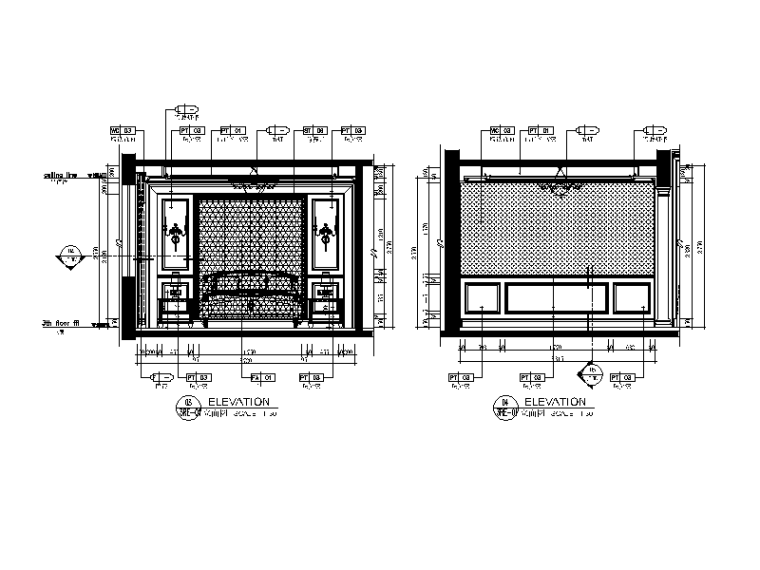 [上海]欧式联排别墅CAD施工图（含效果图、实景图、3D模型）-【上海】欧式联排别墅CAD施工图（含效果图、实景图、3D模型）立面图