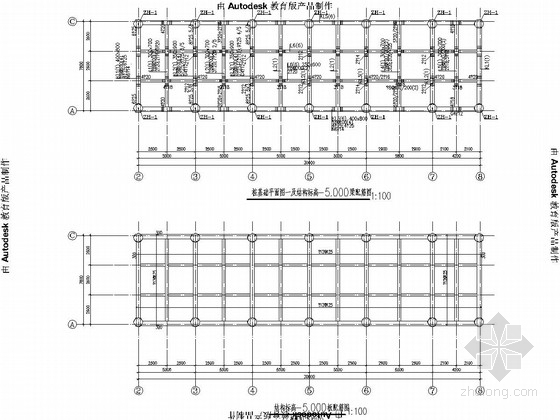 水泵房结构建筑图资料下载-自来水厂送水泵房结构施工图