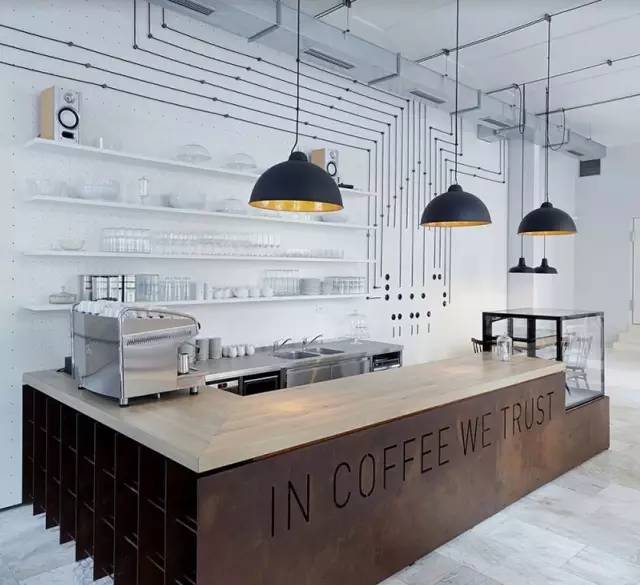 罗曼蒂克的咖啡馆设计资料下载-“电气”主题咖啡馆，原来电气也可以这么唯美浪漫