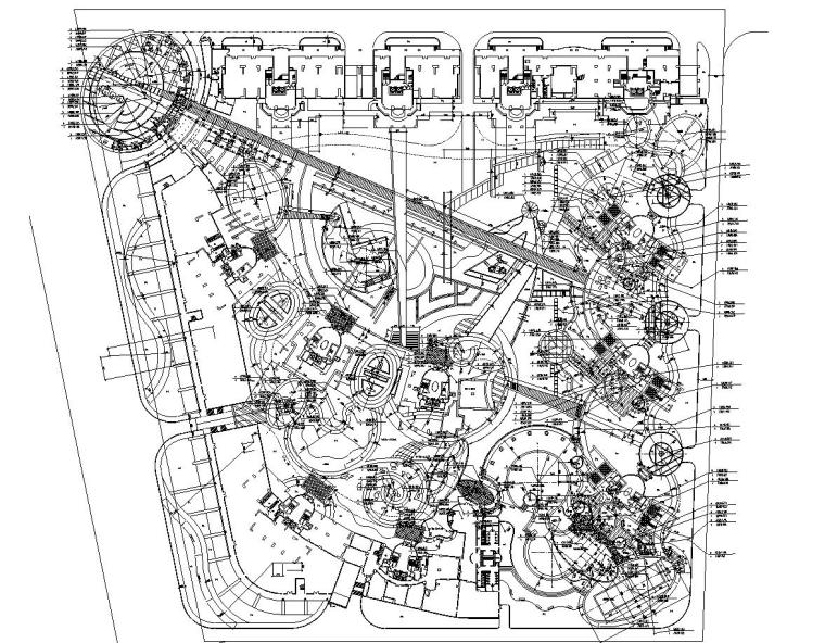 花区设计图资料下载-[广东]東城金月灣花園居住区景观设计全套施工图（包含cad+107）