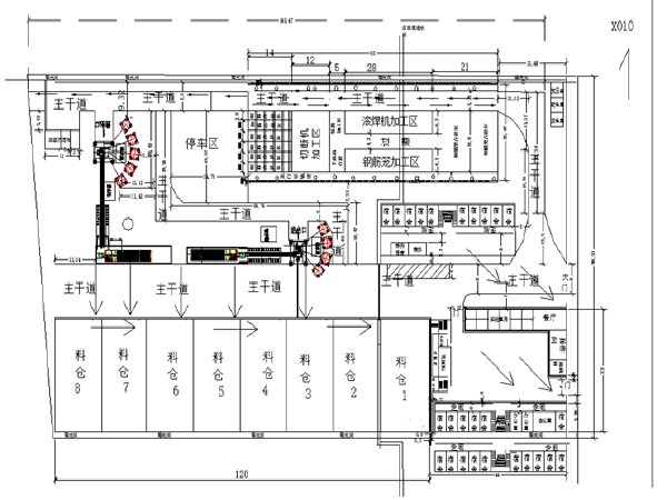 混凝土拌合站CAD规划图资料下载-铁路工程3#砼拌合站实施方案