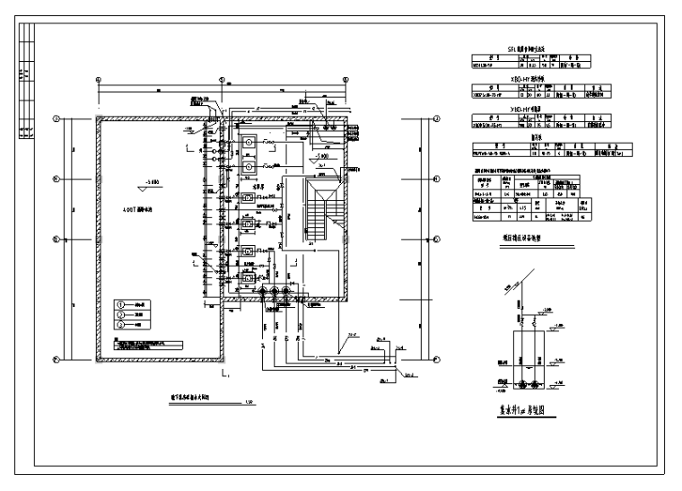 七层停车库给排水和消防图纸_3