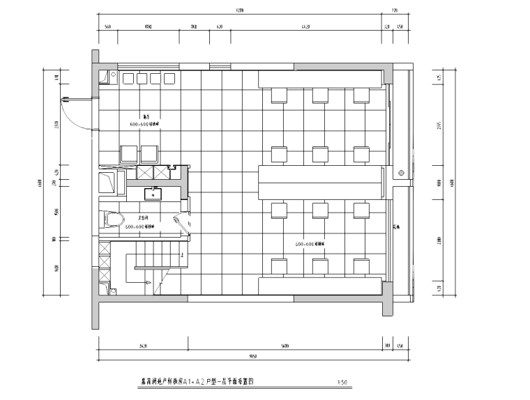湖北地坪施工资料下载-[湖北]武汉某现代风格办公空间施工图及效果图