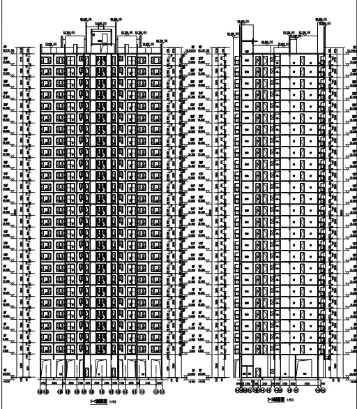 9栋住宅建筑资料下载-[浙江]17栋住宅建筑设计方案图（含地下室等专业图纸）