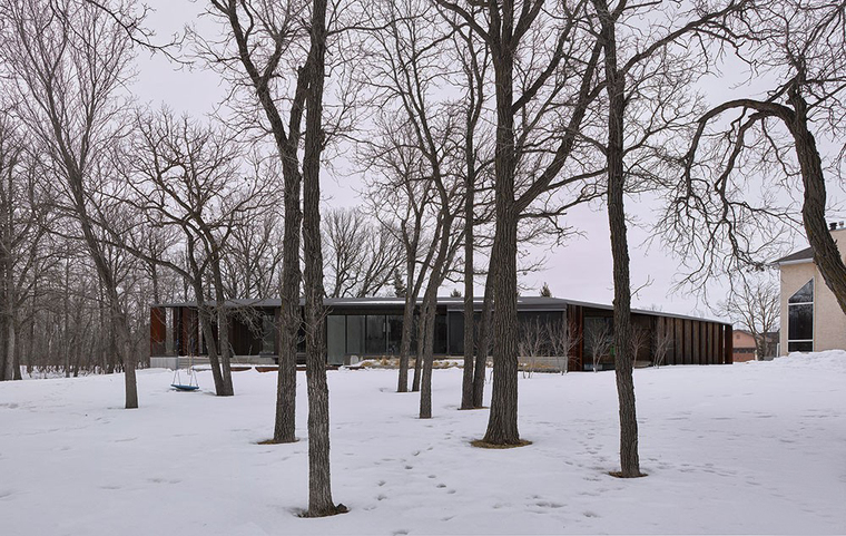 加拿大雪松包层住宅资料下载-加拿大温尼伯平行四边形住宅