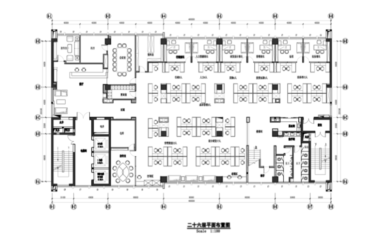 2层办公楼装修效果图资料下载-现代风格办公楼设计施工图（附效果图）