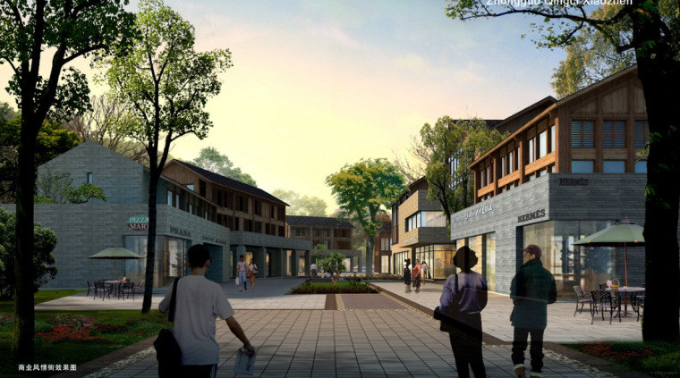 [浙江]青瓷特色旅游小镇规划设计 A-5 商业风情街