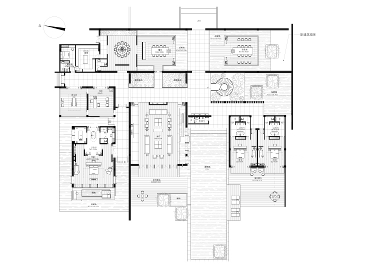 [云南]CCD-昆明铂尔曼度假酒店CAD施工图（附效果图）-客房平面布置图