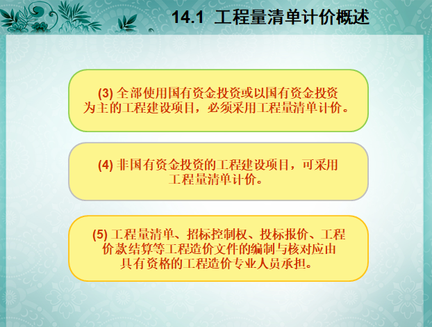 工程量清单计价方法——工程计算与定额应用实例讲解-工程量清单计价概述