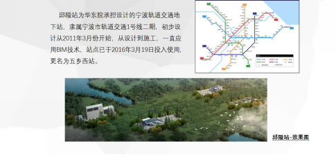 轨道交通运营视频资料下载-宁波市轨道交通1号线二期邱隘站BIM技术应用