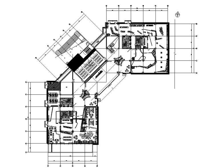 现代办公空间设计施工图资料下载-世邦机器科技集团办公空间设计施工图（附效果图）