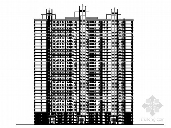 住宅节能计算书cad资料下载-[河北省]某三十三层住宅楼（6、7号楼）建施图（含节能设计及计算书）