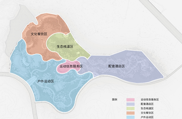 [安徽]大型户外运动基地规划设计方案文本-大型户外运动基地分析图