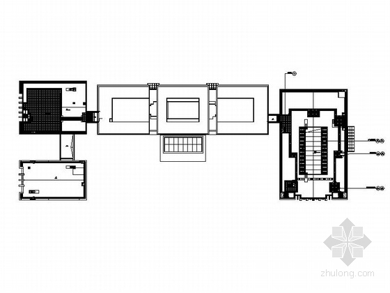 [浙江]生态滨海新城室外景观施工图-屋顶绿化索引图 