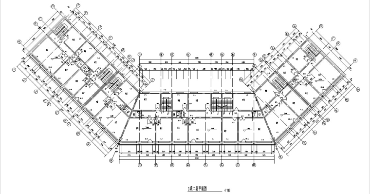 3套中式仿古建筑设计施工图CAD-多层仿古式中式居住建筑设计方案2