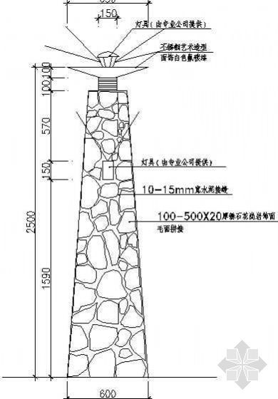 特色景观灯柱详图