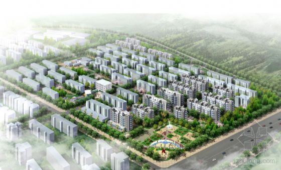 居住建筑设计作业资料下载-[淮南]某居住区建筑设计方案文本